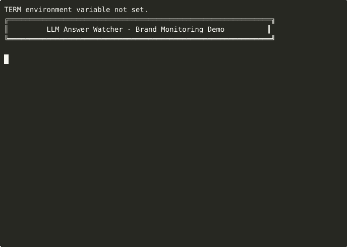 LLM Answer Watcher Demo